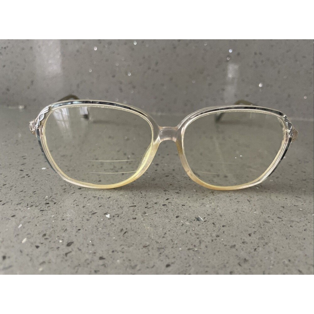 Marchon Blue Ribbon Eyeglasses Frames ONLY 53 14 130 Grey Marble Full rim Vtg